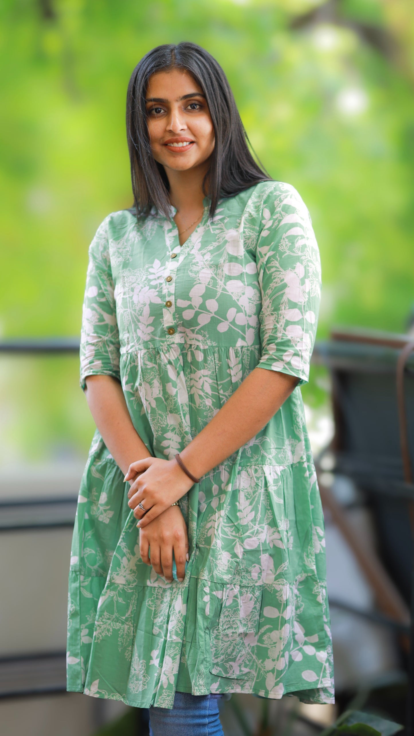 Maya - pastel green midi dress