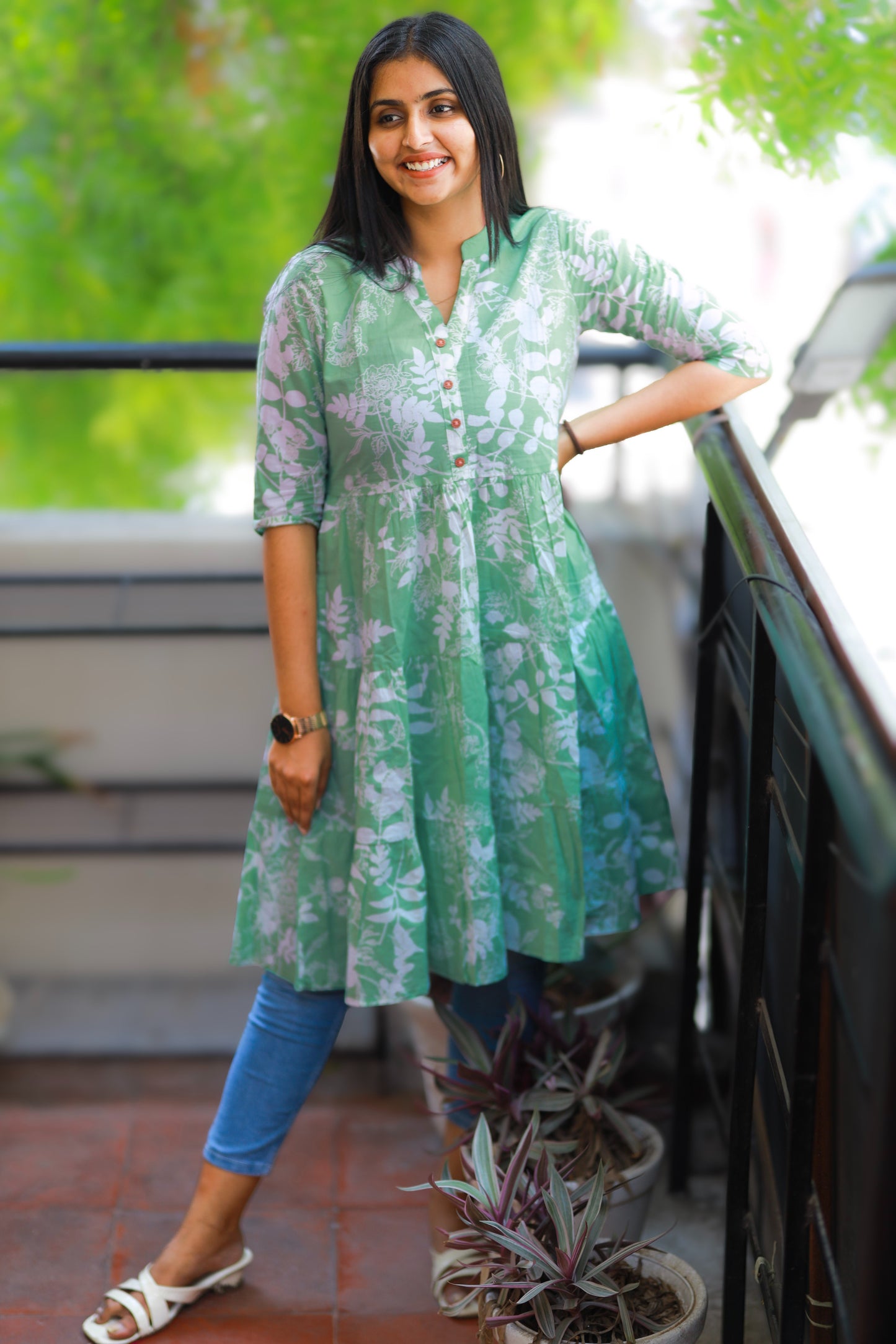 Maya - pastel green midi dress