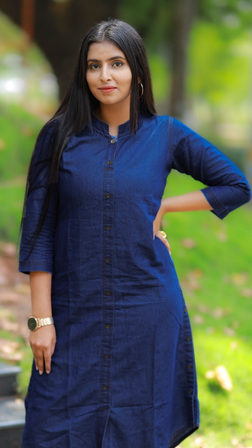 Elena - Denim kurta