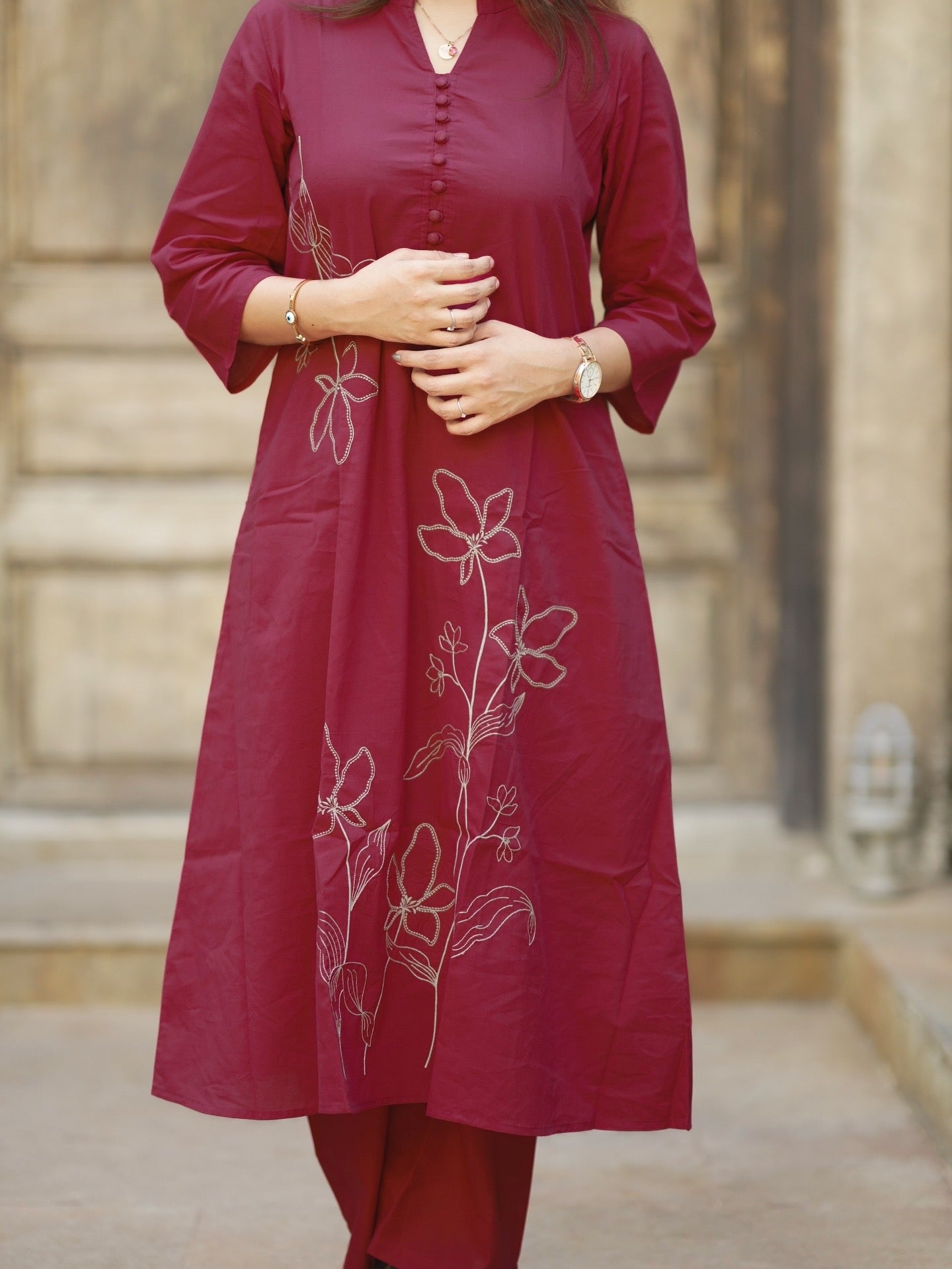 Iyra - Reddish pink co-ords