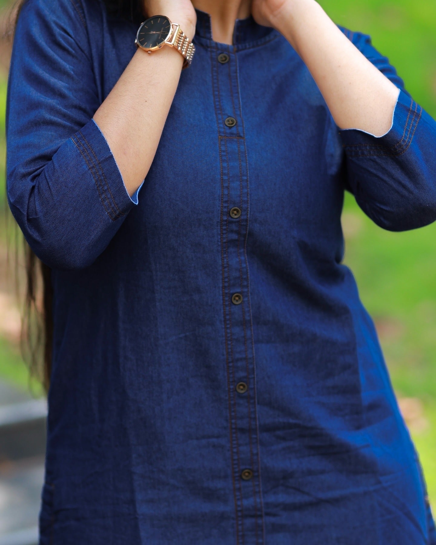 Elena - Denim kurta