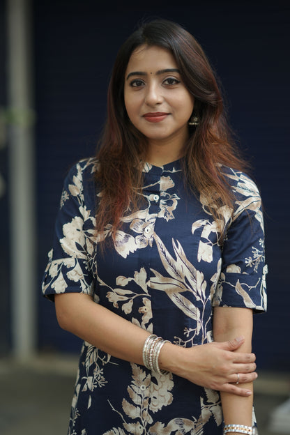 Anishka - floral navy co-ords