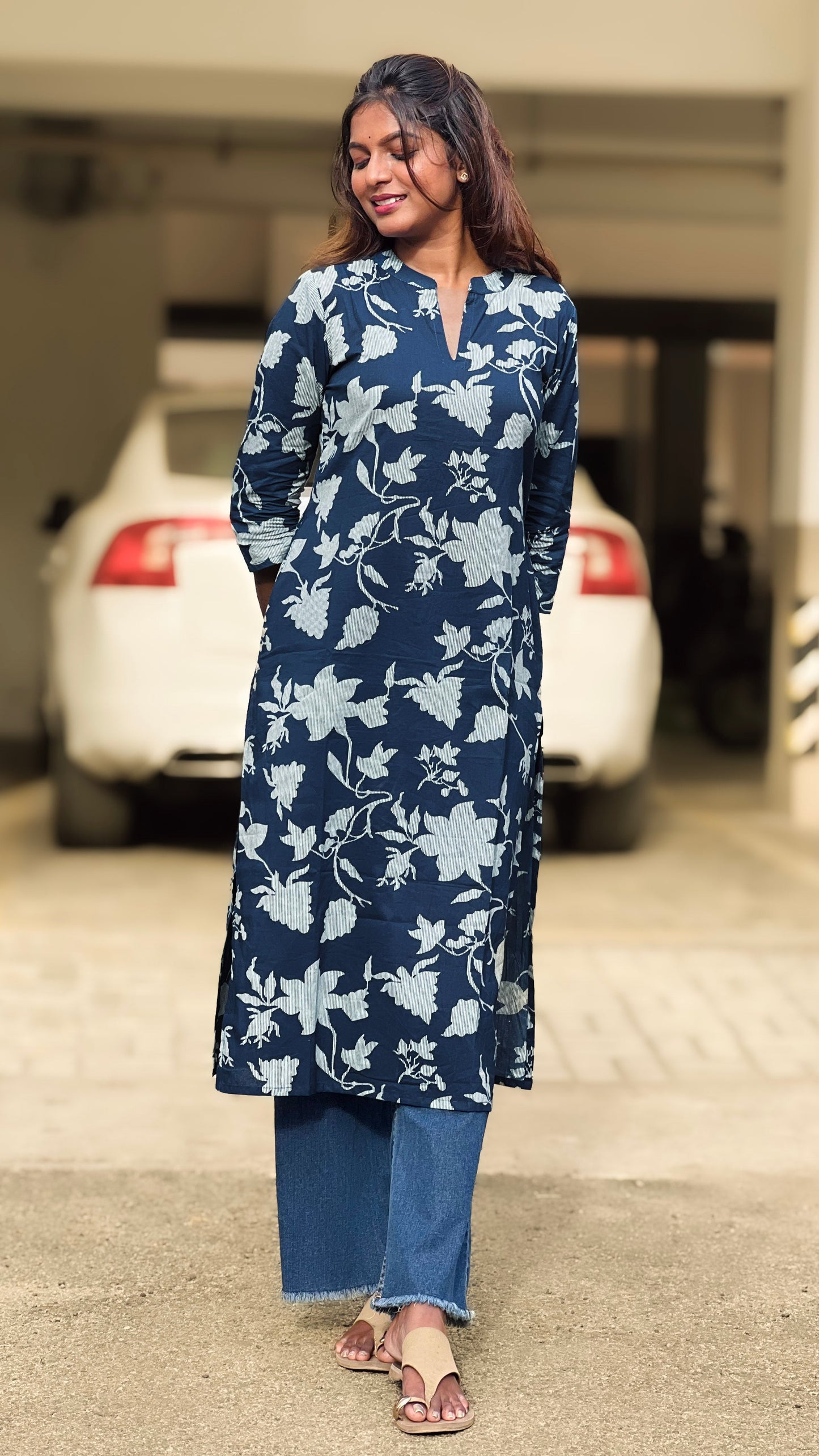 Neha collection - navy blue kurta