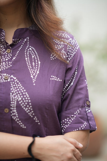 Aditi - purple kurta set