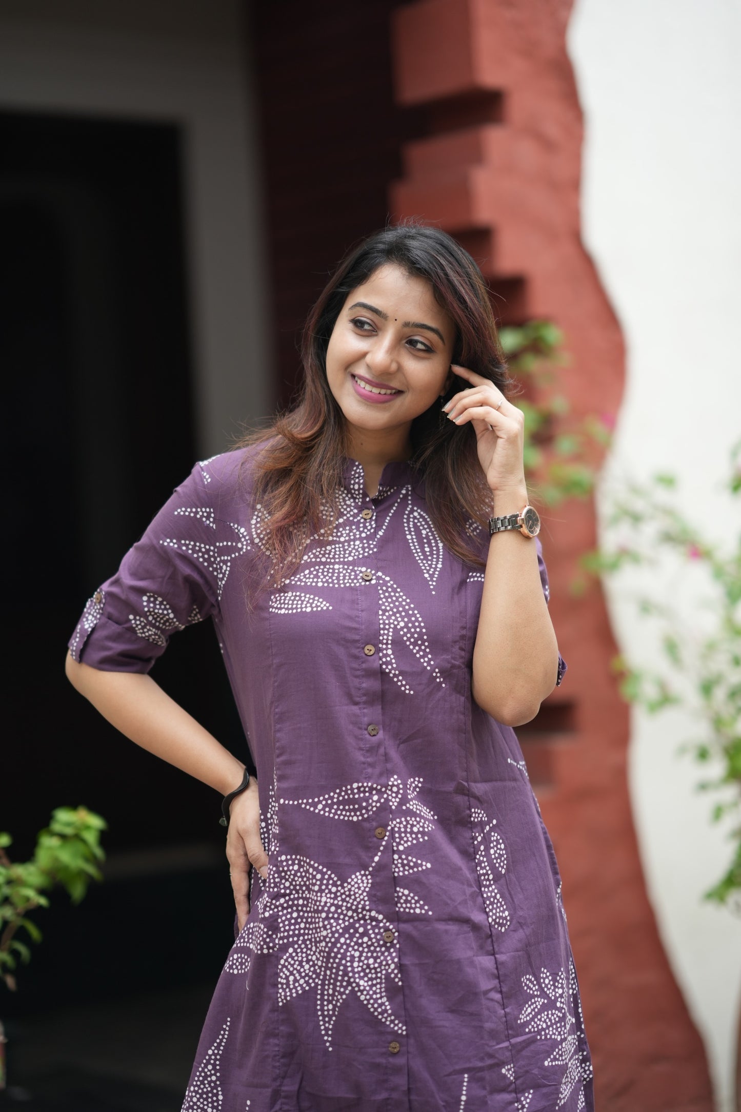 Aditi - purple kurta set