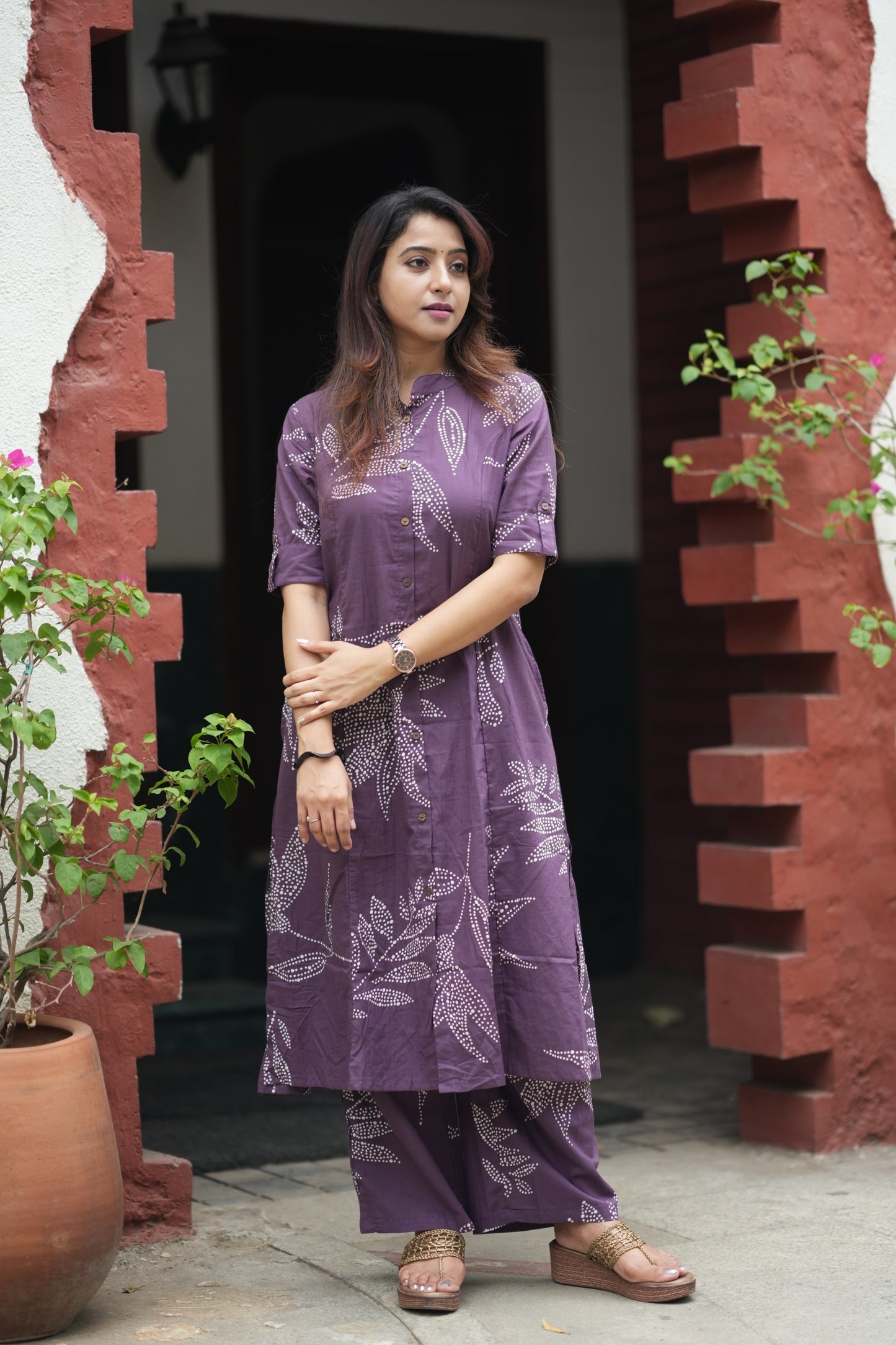 Aditi - purple kurta set