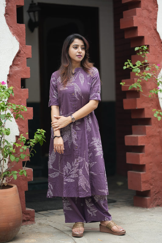 Aditi - purple kurta set