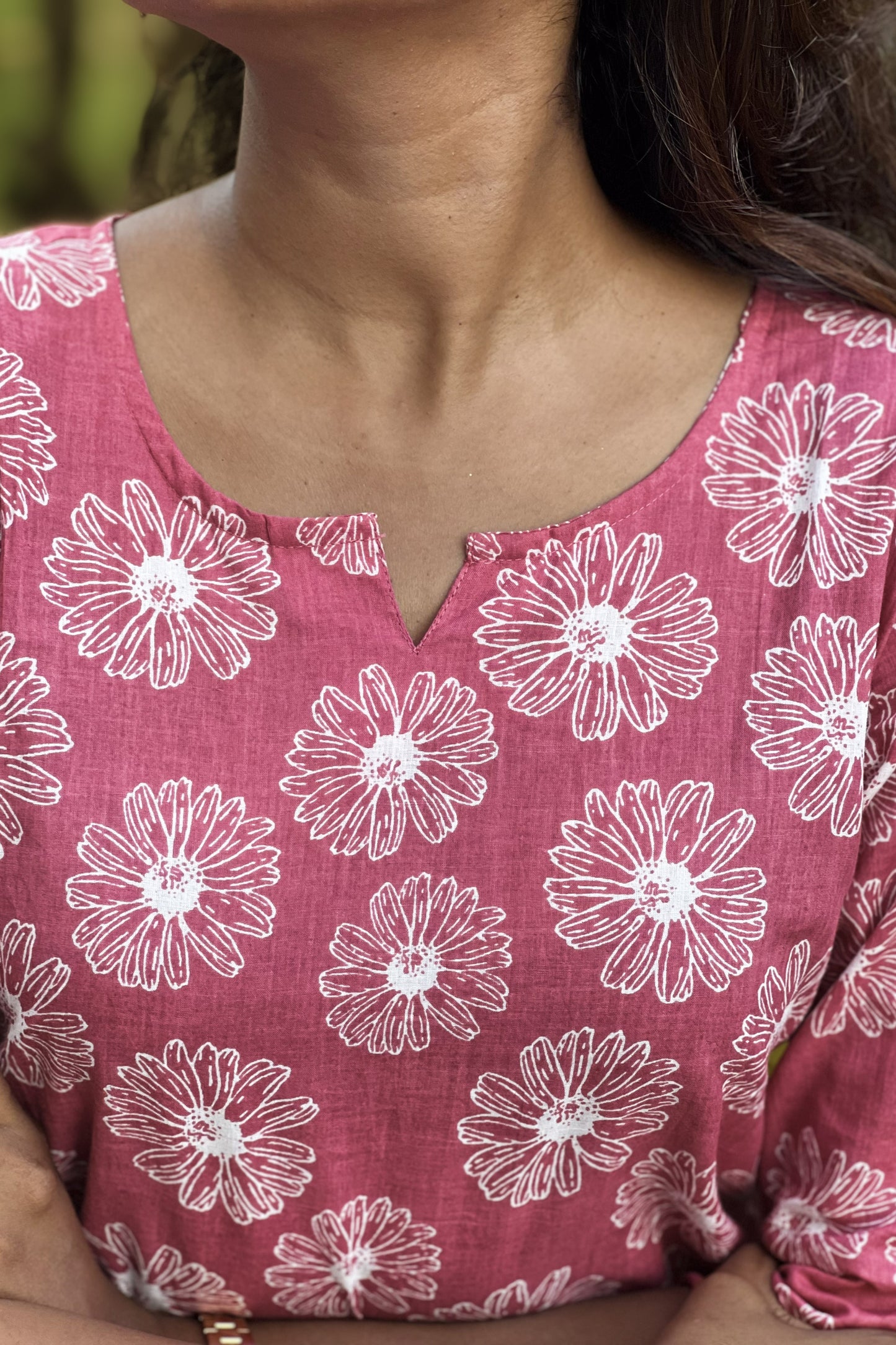 Tina - pink short kurti